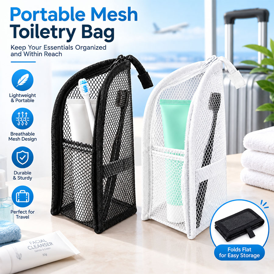 1 шт. портативная сетчатая кос – обзор и цена Travel Accessories Organizer Bag