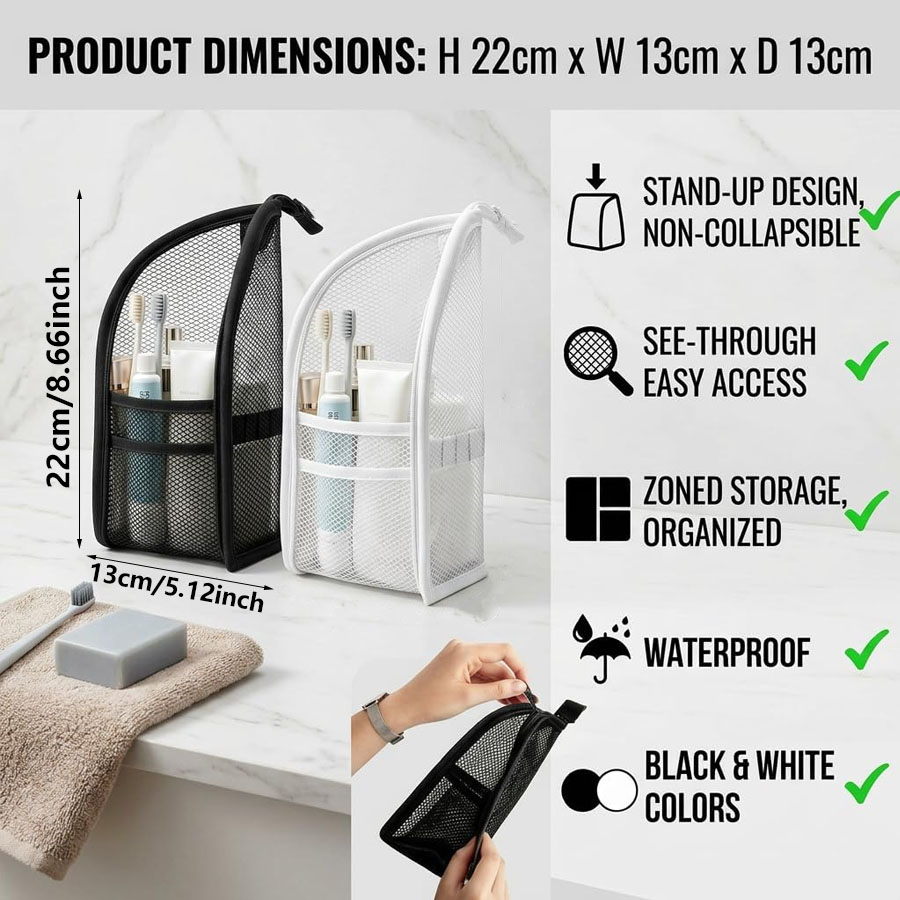 1 шт. портативная сетчатая кос – обзор и цена Travel Accessories Organizer Bag
